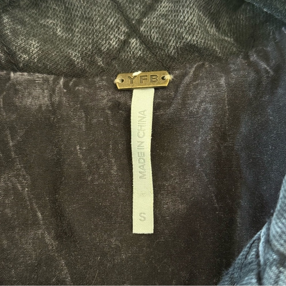 YF&B Young Fabulous & Broke Walker Denim Quilted Jacket Size Small Revolve Brand - Picture 5 of 7